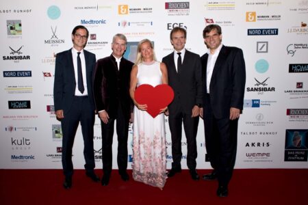 Prof. Dr. Stephan Willems, Prof. Dr. Hermann Reichenspurner, Barbara Karan, Prof. Dr. Eike Sebastian Debus, Prof. Dr. Stefan Blankenberg