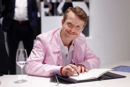 HAMBURG, GERMANY - MAY 10: Andy Kassier during the Montblanc House opening on May 10, 2022 in Hamburg, Germany. (Photo by Franziska Krug/Getty Images for Montblanc International)