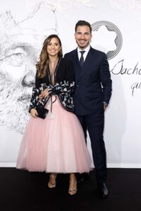 HAMBURG, GERMANY - MAY 10: Veronica Diaz and Javier Castillo during the Montblanc House opening on May 10, 2022 in Hamburg, Germany. (Photo by Franziska Krug/Getty Images for Montblanc International)