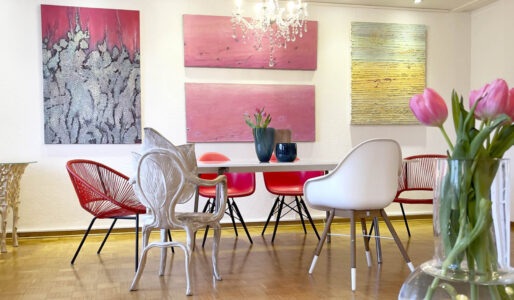 Ausstellungsansicht - »vierundsiebzig 70« Sösta Sönksen | Christof Klemmt - Galerie Wohnraum 16 - Foto: © TANGO 2023