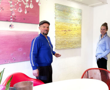 Ausstellungsansicht - »vierundsiebzig 70« Sösta Sönksen | Christof Klemmt - Galerie Wohnraum 16 - Foto: © TANGO 2023