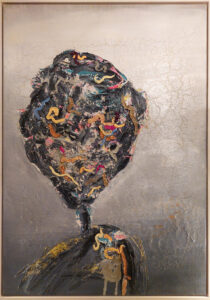 »Mrs. Trashflower«- Ölharz + Lack auf Leinwand | 70 x 100 cm | 2014 - © Christof Klemmt