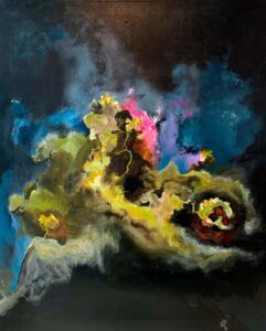 »nacht list« - Acryl auf Leinwand | 100 x 120 cm | 2022 - © Sösta Sönksen